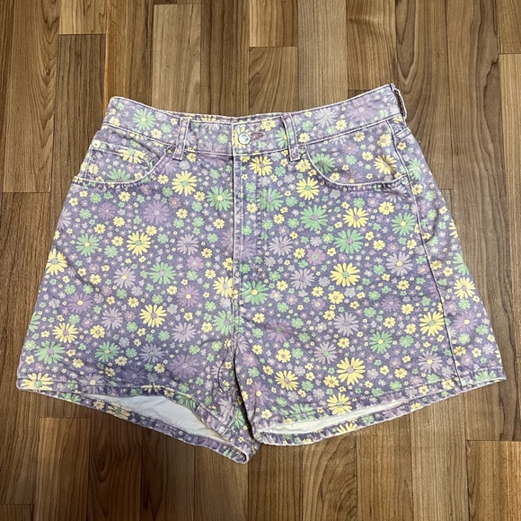 ZARA Floral Shorts ~ USA Size 10 - Picture 1 of 4